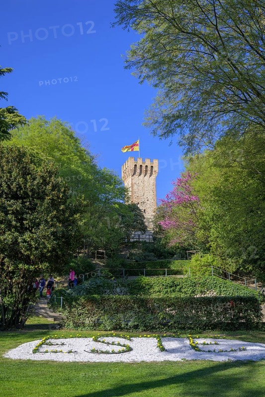 Castello Carrarese and Park, Este, Province of Padua, Italy, Europe