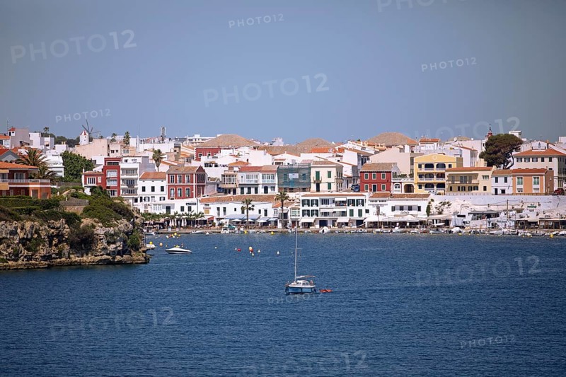 Calesfonts fishing port, Es Castell, Mao, Mahon, Menorca, Spain, Europe