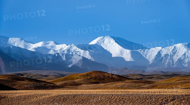 Snow-capped mountains, Pamir Mountains, high mountains, Transalai Range, Alay District, Kyrgyzstan, Asia