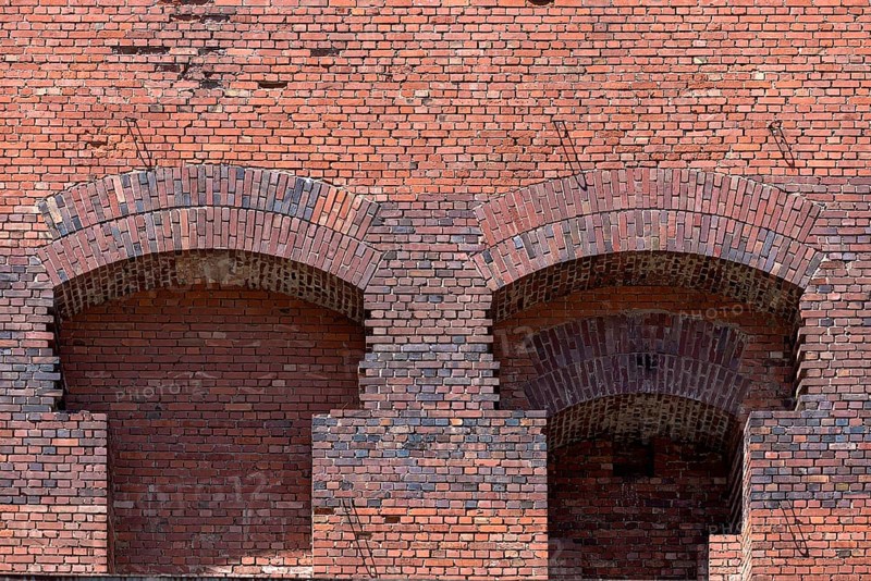 Detail of the masonry of the Congress Hall in the inner courtyard, unfinished National Socialist monumental building on the Nazi Party Rally Grounds, Nuremberg, Middle Franconia, Bavaria, Germany, Europe
