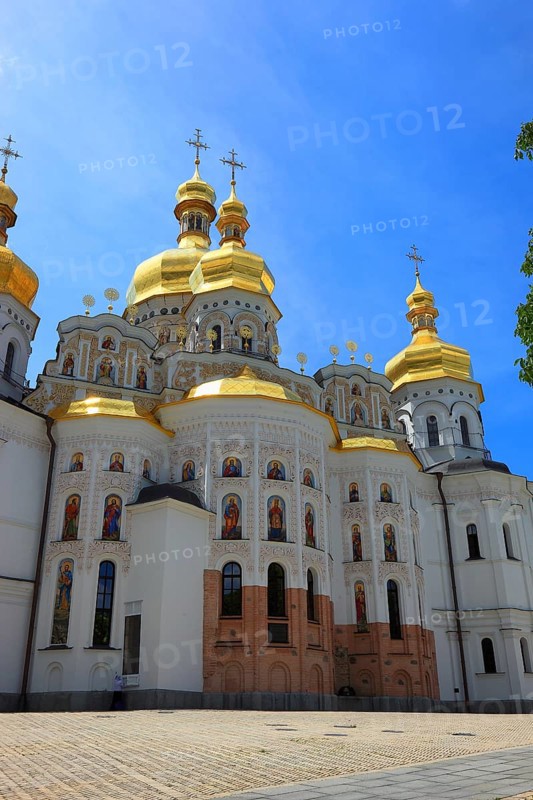 The Uspensky Cathedral, part of the Kiev Cave Monastery, Holy Mary Ascension Monastery, Pecherskaya Lavra, Kiev, Ukraine, Europe