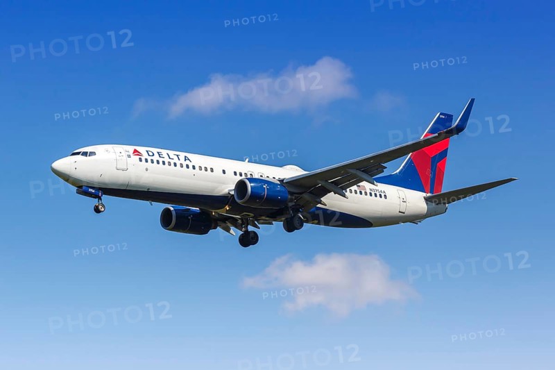 A Boeing 737-800 aircraft of Delta Air Lines with the registration number N3754A at New York John F Kennedy Airport (JFK) in New York, USA, North America