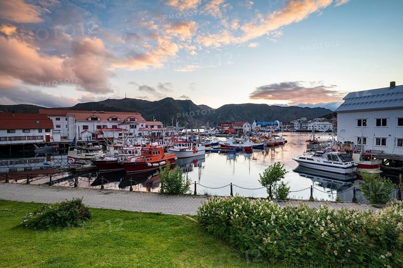 Port in Honningsvåg, Magerøya Island, Nordkapp, Troms og Finnmark, Norway, Europe