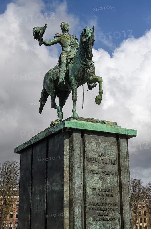 Equestrian Statue of King William II of the Netherlands, Binnenhof, The Hague, Holland, Netherlands