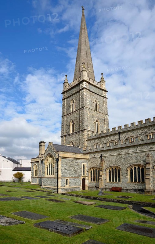St. Columbs Catheral, Cathedral, Derry-Londonderry, Ulster Province, Northern Ireland, United Kingdom, Europe