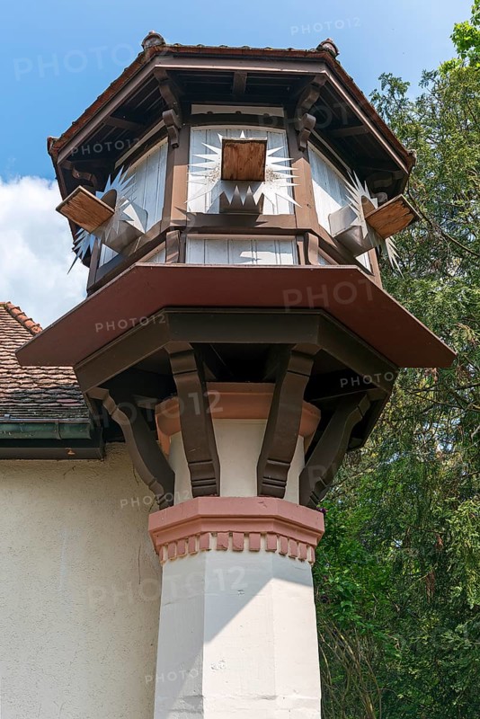 Dovecote in the municipal park of Lahr, Baden-Württemberg, Germany, Europe