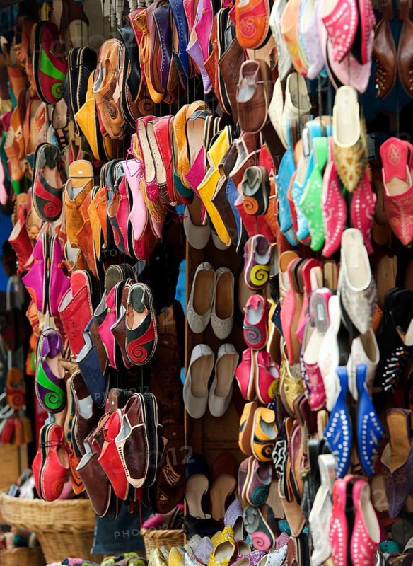 Morocco, Medina, Essaouira, Shoes, Africa