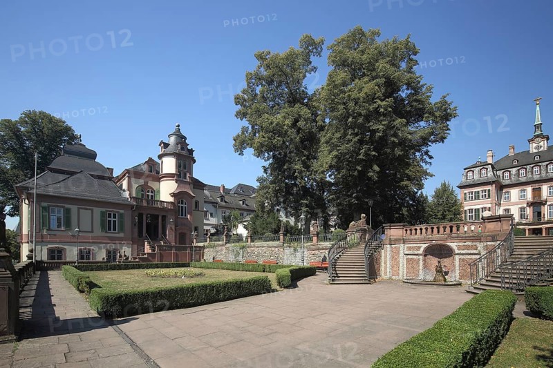Bolongaro Palace and Bolongaro Garden with Registry Office, Höchst, Main, Frankfurt, Hesse, Germany, Europe