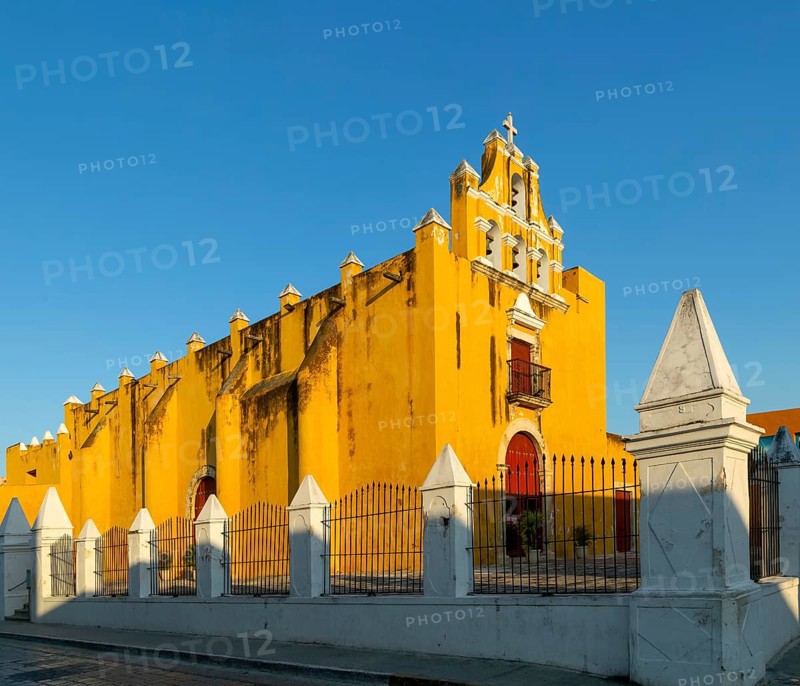 Church Templo del Dulce Nombre de Jesus, Campeche city, Campeche State, Mexico, Central America