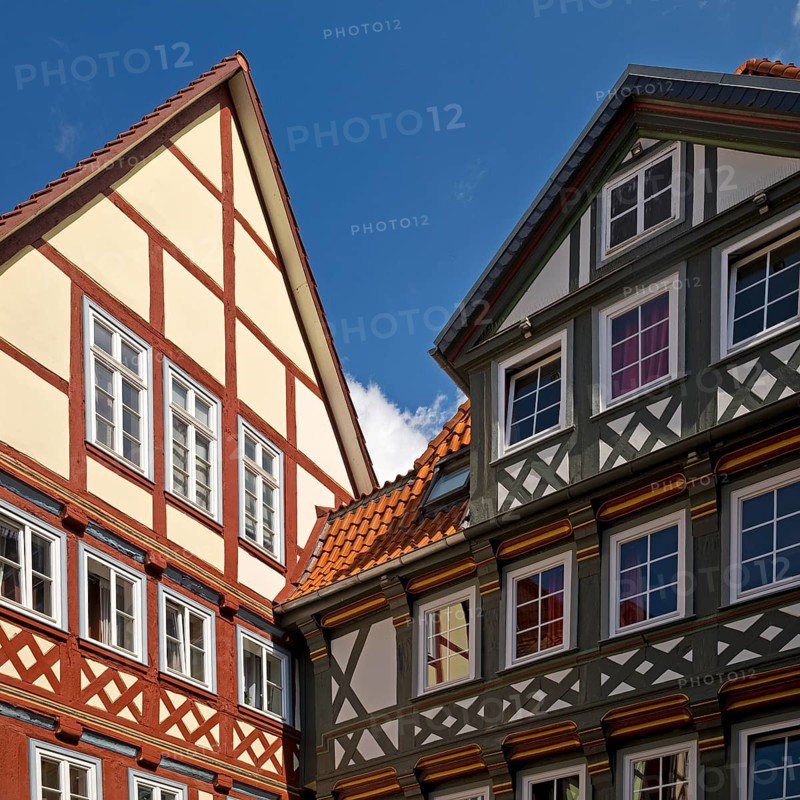 Half-timbered houses, German Half-timbered House Road, Hann. Münden or Hannoversch Münden, Lower Saxony, Germany, Europe