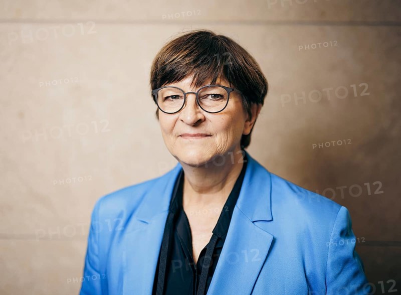 Saskia Esken, Bundesvorsitzende der SPD, aufgenommen im Rahmen eines Interview mit dem RND in Berlin, 05.12.2023
