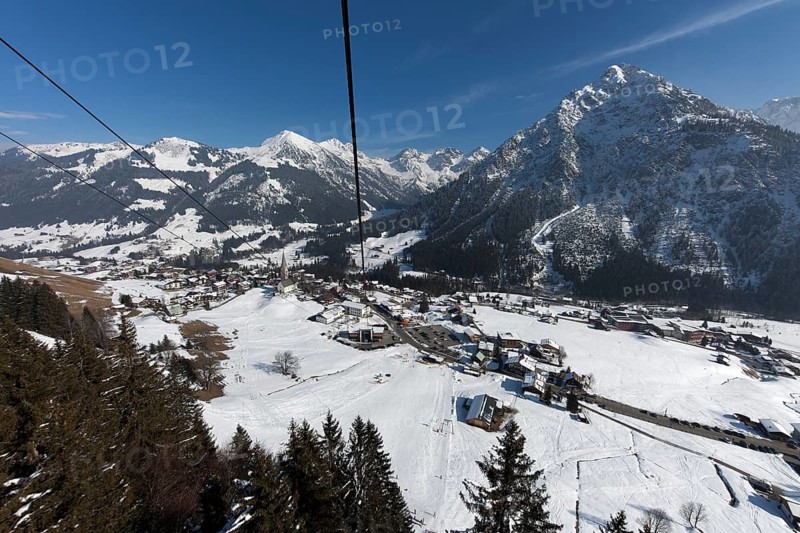 Klein Walsertal Mittelberg Cable car station to Walmendinger Horn Austria