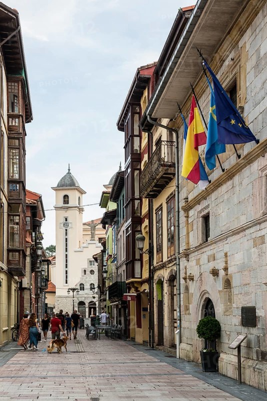 Alley, Ribadesella, Asturias, Asturias, Costa Verde, Northern Spain, Spain, Europe