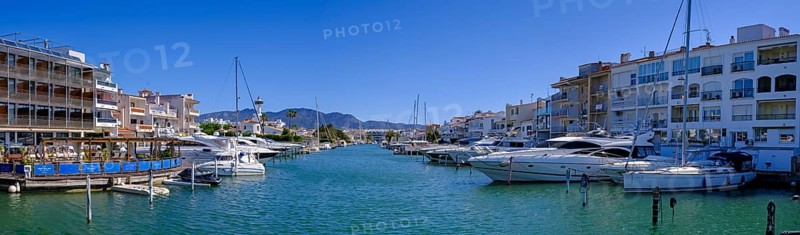 Marina, Empuriabrava, Gulf of Roses, near Girona, Catalonia, Costa Brava, Spain, Europe