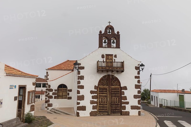 Spanish church Nuestra Señora de Carmen near Las Tricias, La Palma, Spain, Europe