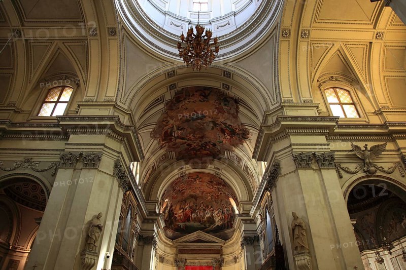 City of Palermo, in the Cathedral Maria Santissima Assunta, nave, chancel, UNESCO World Heritage Site, Sicily, Italy, Europe