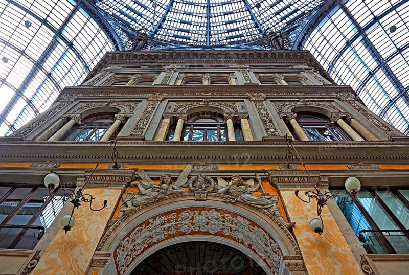 Galleria Umberto I, shopping arcade in the old town of Naples, Campania, Italy, Europe