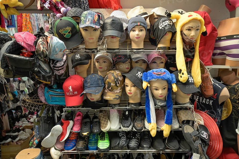 Hats, Dong Xuan Center, Herzbergstraße, Lichtenberg, Berlin, Germany, Europe