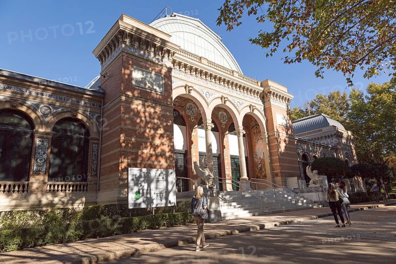 Palacio de Velázquez, Velazquez palace, El Retiro park, Madrid, Spain built 1881-3