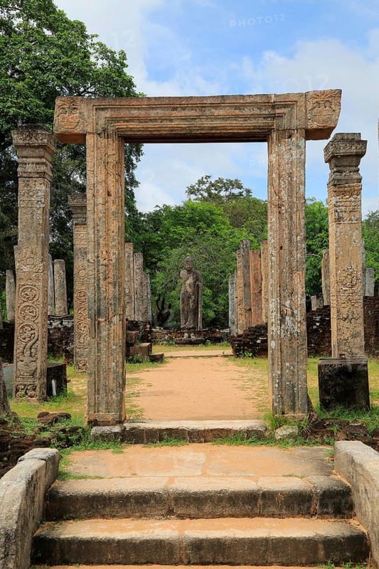 Atadage building in the Quadrangle, UNESCO World Heritage Site, the ancient city of Polonnaruwa, Sri Lanka, Asia