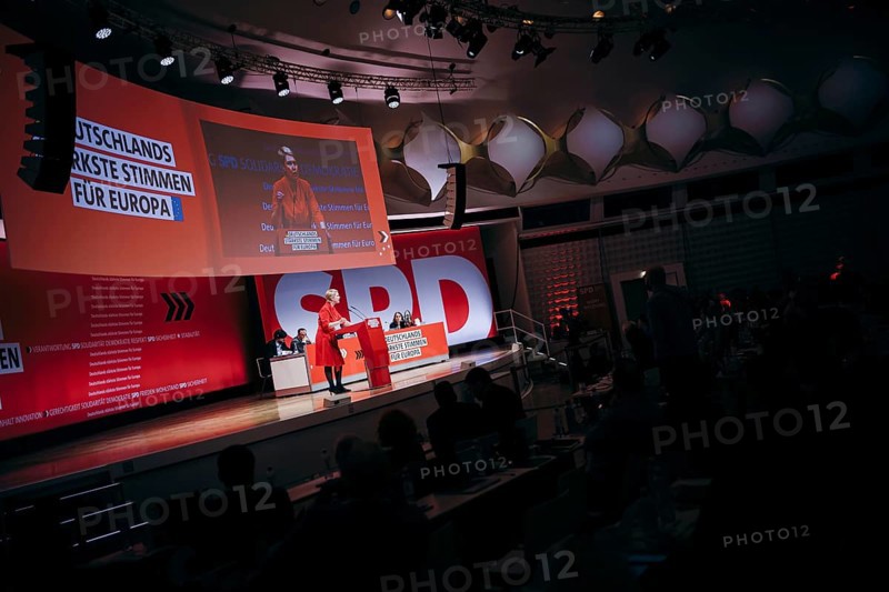 Manuela Schwesig, Minister-President of Mecklenburg-Western Pomerania, recorded at the European Delegates' Conference of the German Social Democratic Party in Berlin, 28 January 2024