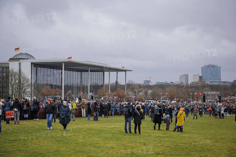 Demonstration at the Reichstag building under the slogan 'Äô We are the firewall'Äô. Organisers have registered 100, 000 people for demonstration against right-wing extremism in Berlin Berlin, 03.02.2024