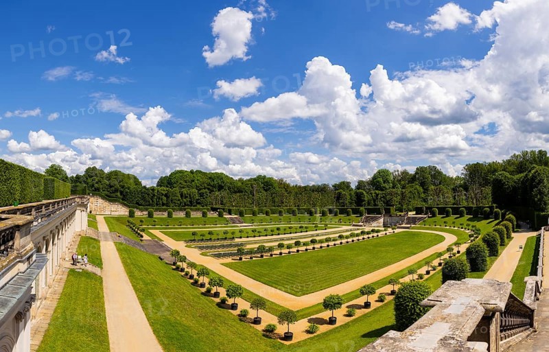 The Grosssedlitz Baroque Garden with the Friedrich Palace is located on a hill on the left bank of the Elbe to the south-east of Dresden in Grosssedlitz, which belongs to the town of Heidenau in the Free State of Saxony, Grosssedlitz Baroque Garden, Heidenau, Saxony, Germany, Europe