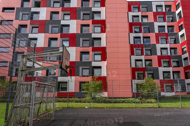 Student hall of residence of the Studierendenwerk Essen-Duisburg in Essen, over 310 furnished rooms are rented to students, North Rhine-Westphalia, Germany, Europe