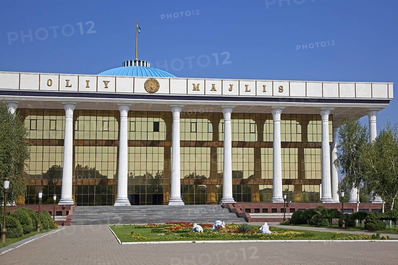 The Senate of the Oliy Majlis, upper chamber of the Parliament of Uzbekistan in Tashkent