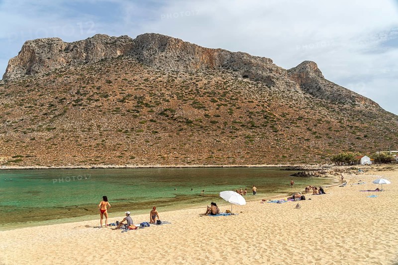 Beach of Stavros, known from the film Alexis Zorbas with Anthony Quinn, Akrotiri Peninsula, Chania, Crete, Greece, Europe
