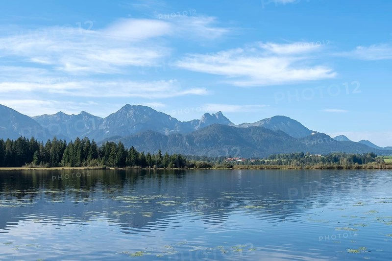 Hopfensee, Hopfen am See, near Füssen, Allgäu Alps, East Allgäu, Allgäu, Bavaria, Germany, Europe