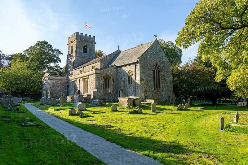 Village parish church of Saint George, Ogbourne St George, Wiltshire, England, UK