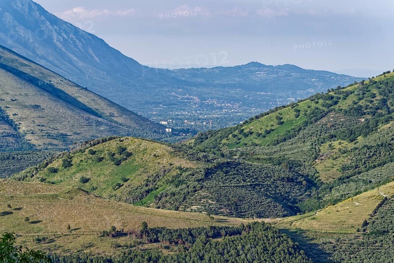 View of the forests of the Foresta Demaniale di Roccarainola in the Neapolitan region. San Felice a Cancello, Caserta, Campania, Italy, Southern Europe, Europe