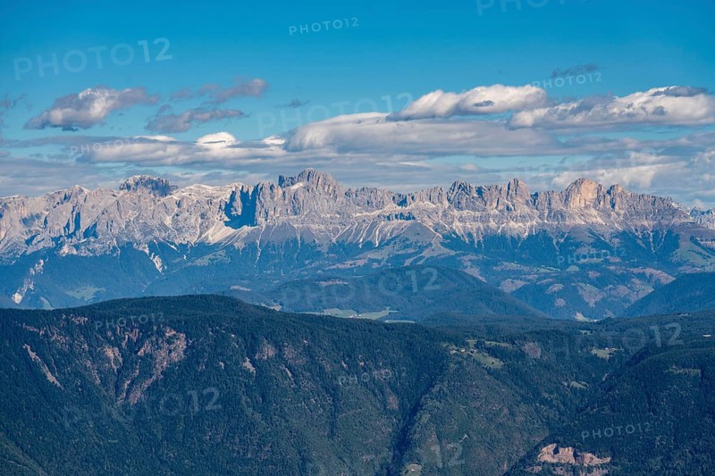 Alps, mountain panorama, rose garden group above the Etschtal valley, South Tyrol, Italy, Europe