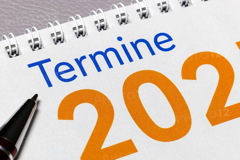 Calendar with a pen in the corner, symbolises planning, diary, Germany, Europe