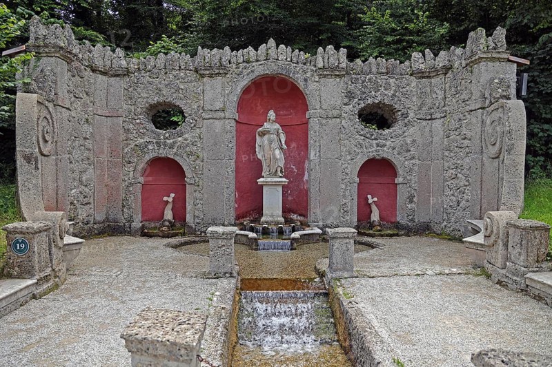 Hellbrunn Palace, pleasure palace, trick fountains, Salzburg, Austria, Europe
