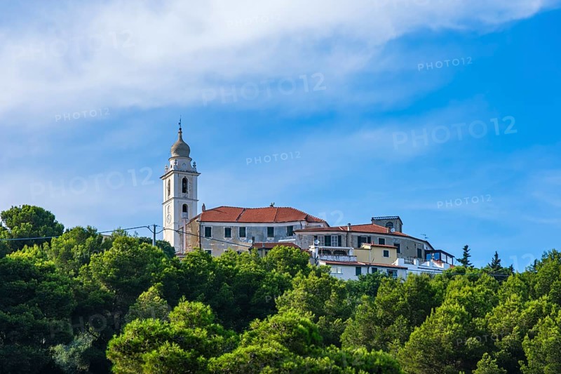 Parrocchia Ss. Trinita, church in the village of Rollo near Andora, province of Savona, Liguria, Italy, Europe