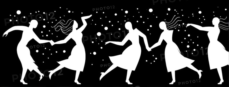 Minimalist illustration featuring abstract geometric shapes in black and white symbolizing fun and ease, AI generated