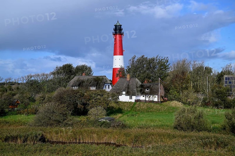 Lighthouse from 1906, island of Pellworm, Schleswig-Holstein Wadden Sea National Park, North Frisia, Germany, Europe