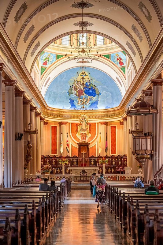 Interior view of San Jose Cathedral, Catedral Metropolitana de Costa Rica, San Jose, San Jose province, Valle Central region, Costa Rica, Central America