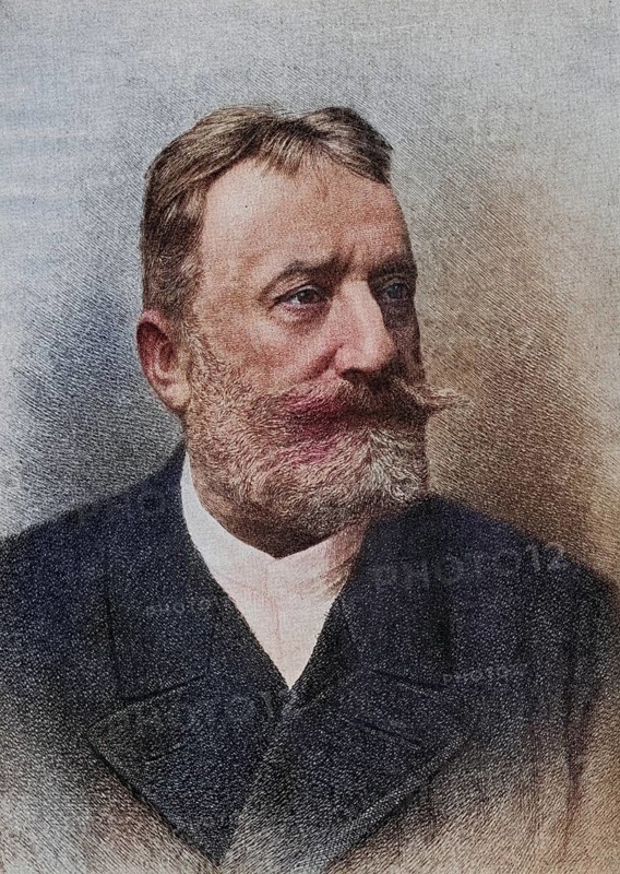 Ferdinand Ludwig Adam Von Saar, 1833-1906, Austrian author, writer, illustration from the book The Masterpiece Library of Short Stories, Historical, digitally restored reproduction from a 19th century original, Record date not stated