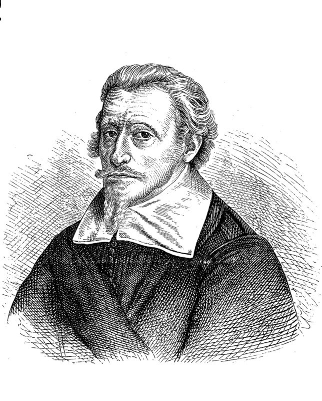 Heinrich Schütz, in autograph manuscripts always Henrich, 18 October 1585, 16 November 1672, was a German composer of the early Baroque, Historical, digital reproduction of an original from the 19th century
