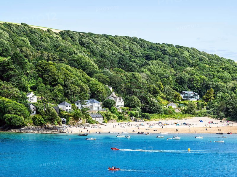 Boats and Yachts on Kingsbridge Estuary in Salcombe and Mill Bay, Batson Creek, Southpool Creek, Devon, England, United Kingdom, Europe