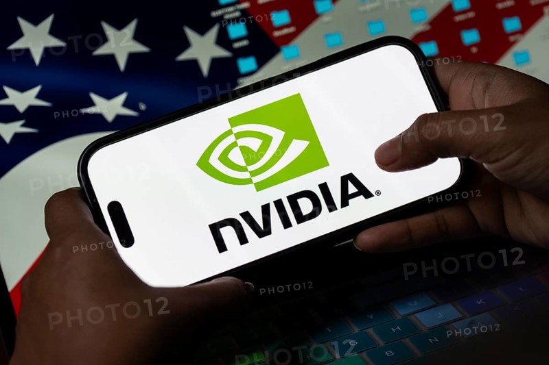 In this photo illustration, the Nvidia Corporation logo is displayed on an iPhone screen on January 30, 2025 in Guwahati, India. Nvidia Corporation is an American multinational corporation and technology company