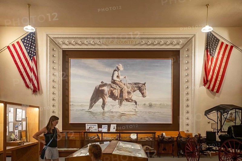 Craig, Colorado - The Museum of Northwest Colorado preserves artifacts of the old west. The museum houses what it says is the world's largest watercolor painting, by local artist Israel Holloway.