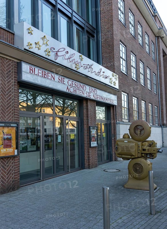 Closed cinema, film studio, invitation, stay healthy, effects of the corona crisis in Germany, Essen