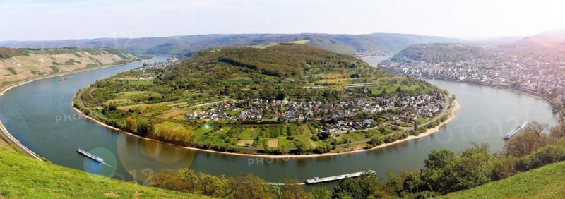 The Rhine bend near Boppard, Rhineland-Palatinate