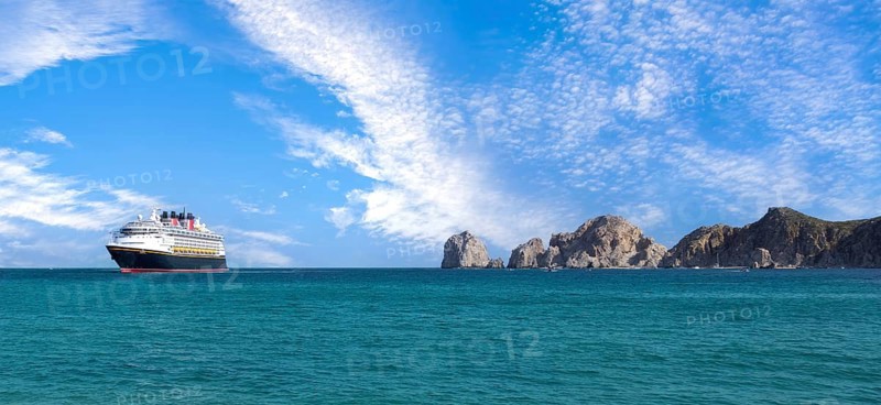 Los Cabos, Mexico, boat trip around scenic Arch of Cabo San Lucas, Playa Amantes, Playa del Divorcio and other scenic beaches., Central America