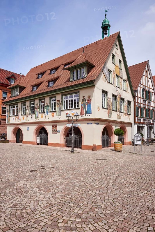 Town hall in the old town centre of Haslach im Kinzigtal, Black Forest, Ortenaukreis, Baden-Württemberg, Germany, Europe