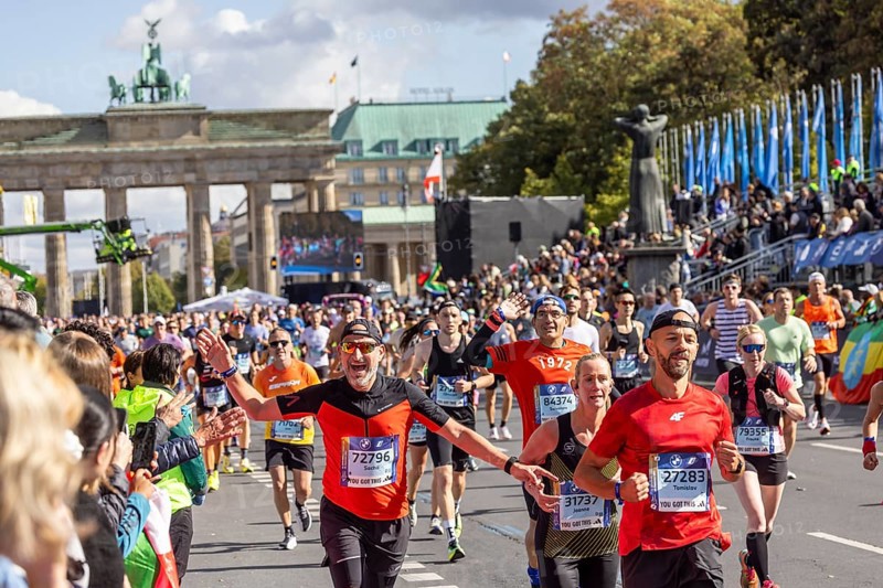 BMW Berlin Marathon. With 54, 280 finishers, it is the most popular running event in Germany. Berlin, Germany, Europe